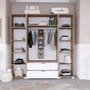 Hanah Home Nisan 1600-024 Nogal claro y blanco